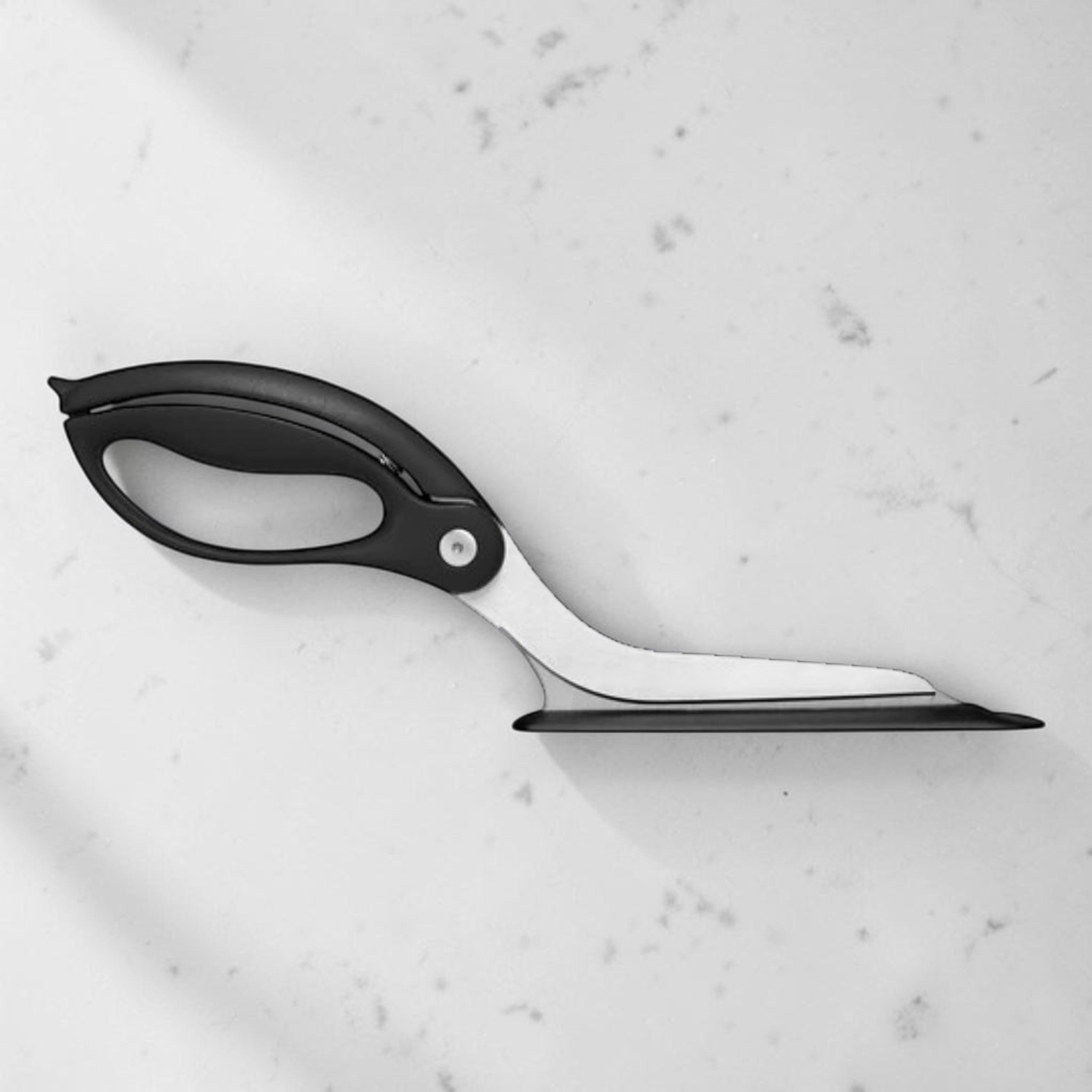 Pizza Cutting Scissors with Serving Spatula Base Black, Kitchen Tool