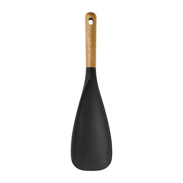 Silicone Cooking Spatula with Acacia Wood Handle 12 Inch, Kitchen Utensil